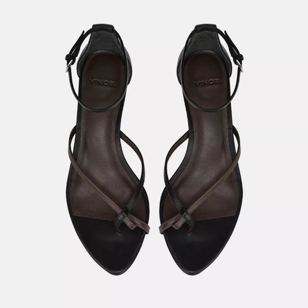 Vince Siri Black Strappy Sandals